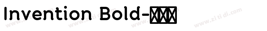 Invention Bold字体转换